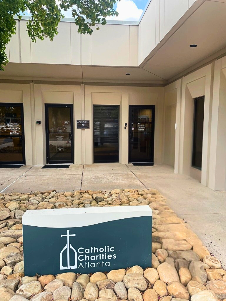 Catholic Charities Atlanta - entrance to location at Parklake Drive